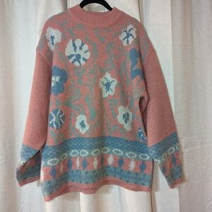Vintage Gina peters Made In Korea Soft Pastel Kawaii Sweater